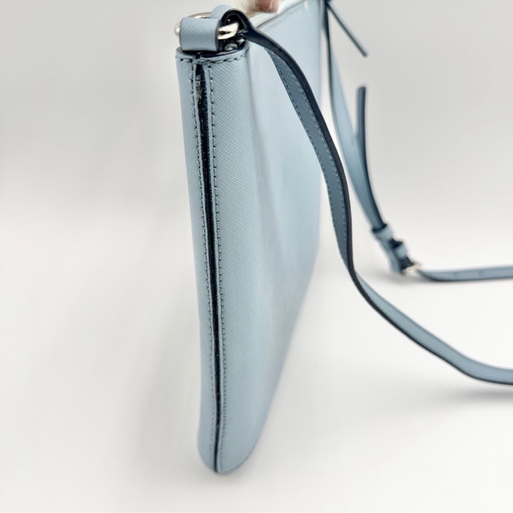 Kate Spade Sadie North South Crossbody Bag in Light Blue Silver Hardware EUC - Picture 5 of 9
